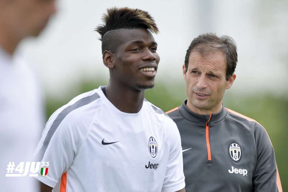 Allenamento pogba